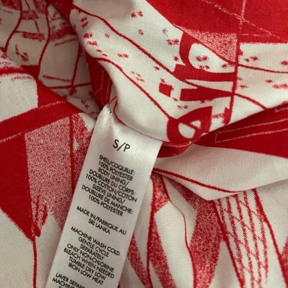 CALVIN KLEIN Slim fit red zip up moto jacket size small - Picture 10 of 11